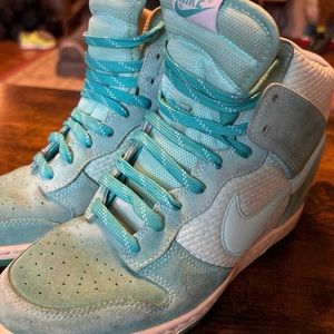 NIKE Dunk Sky Hi Artisan Teal Hidden Wedge Sneakers